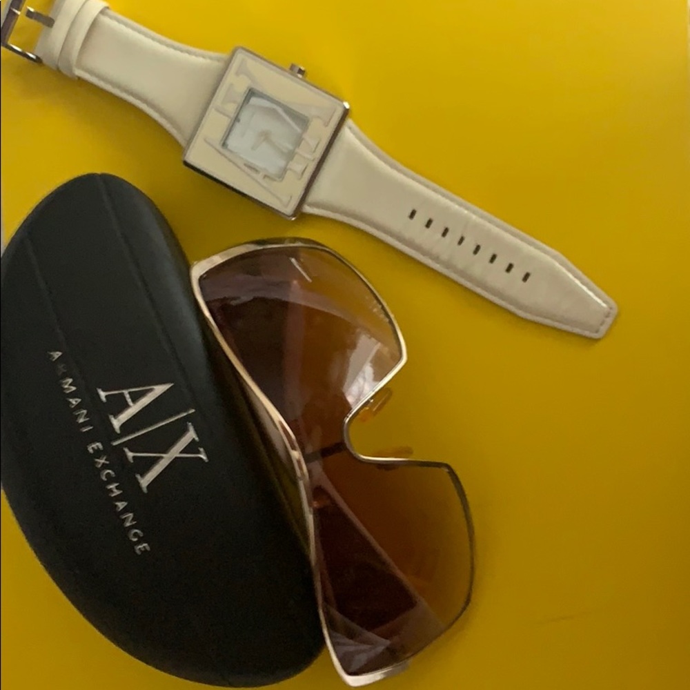 Armani Exchange gift pack: sunglasses + watch